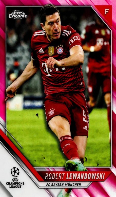 Robert Lewandowski, 2021 Topps Chrome UEFA Champions League Soccer
