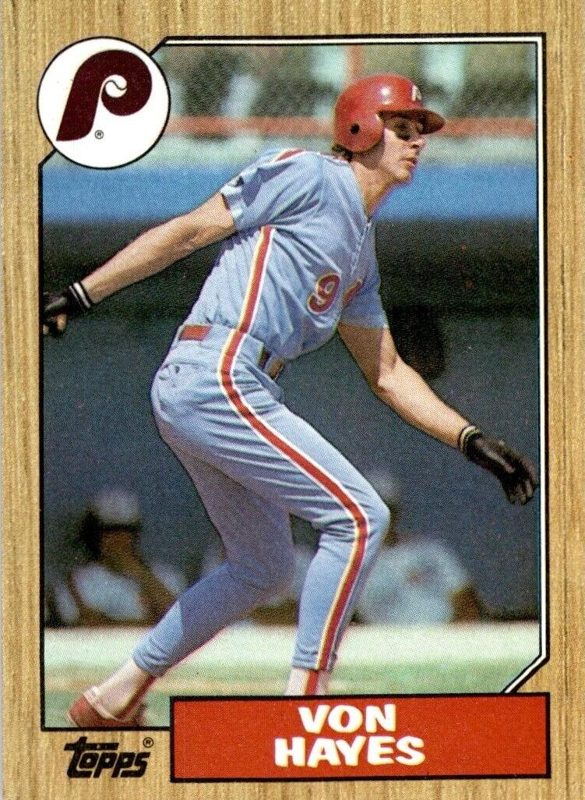 Von Hayes, 1987 Topps Baseball
