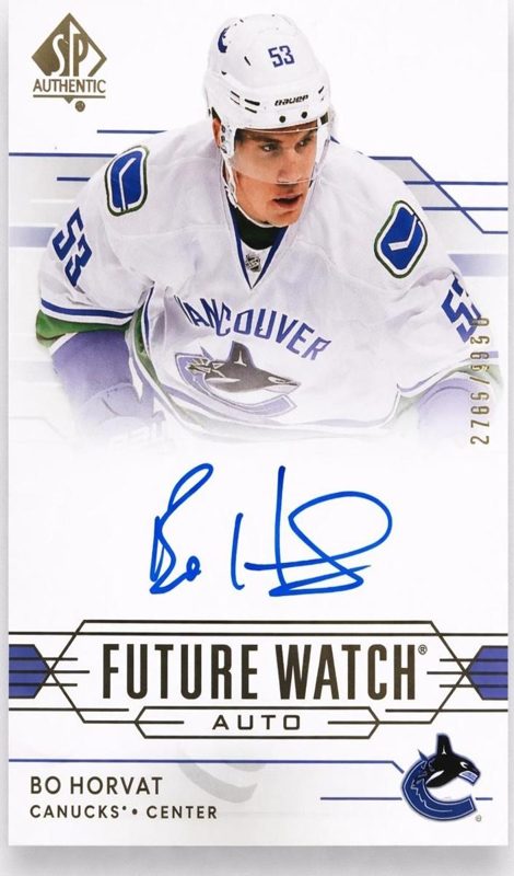 Bo Horvat, 2014 SP Authentic Hockey