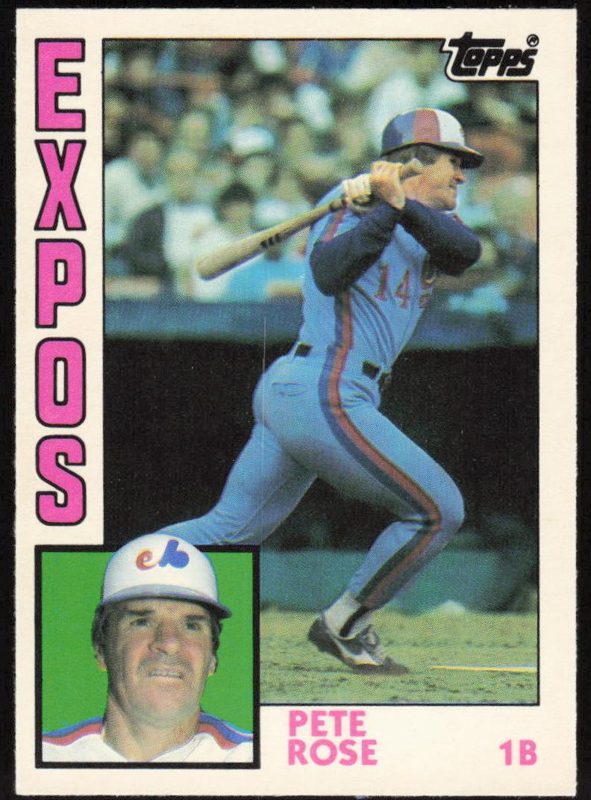 Pete Rose, 1984 Topps Traded Baseball