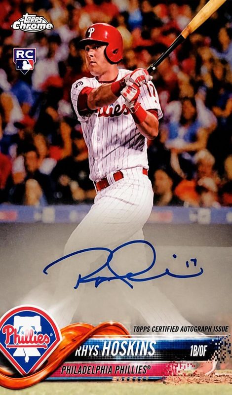 Rhys Hoskins, 2018 Topps Chrome Baseball