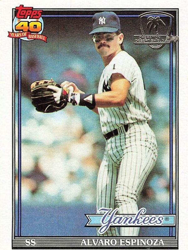 Alvaro Espinoza, 1991 Topps Baseball