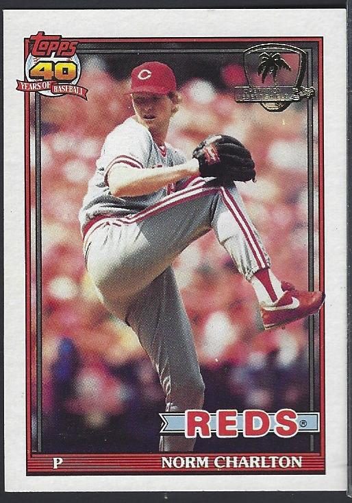 Norm Charlton, 1991 Topps Baseball