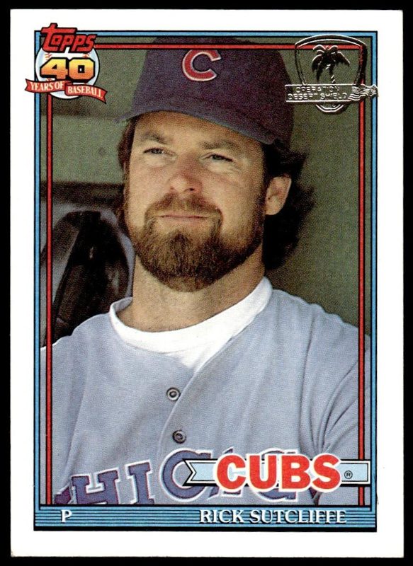 Rick Sutcliffe, 1991 Topps Baseball