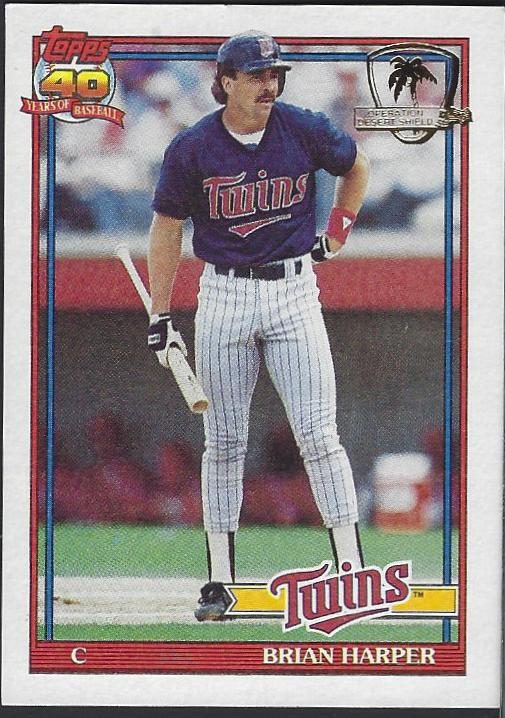 Brian Harper, 1991 Topps Baseball