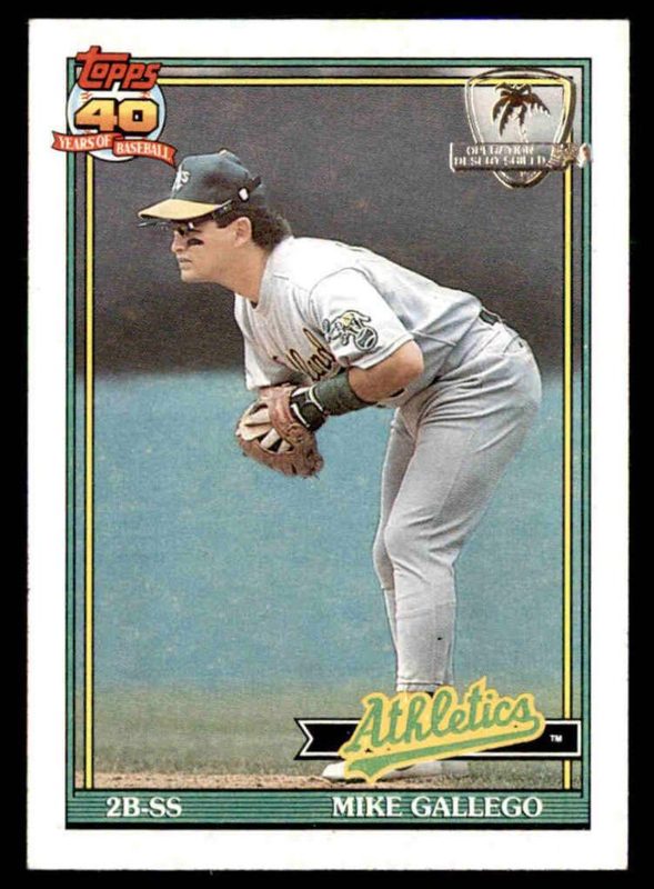 Mike Gallego, 1991 Topps Baseball