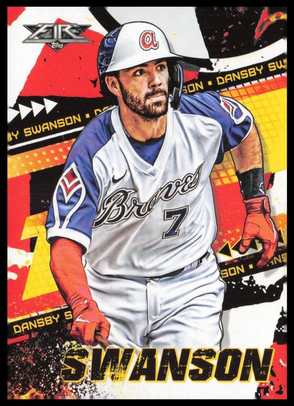 Dansby Swanson, 2022 Topps Fire Baseball