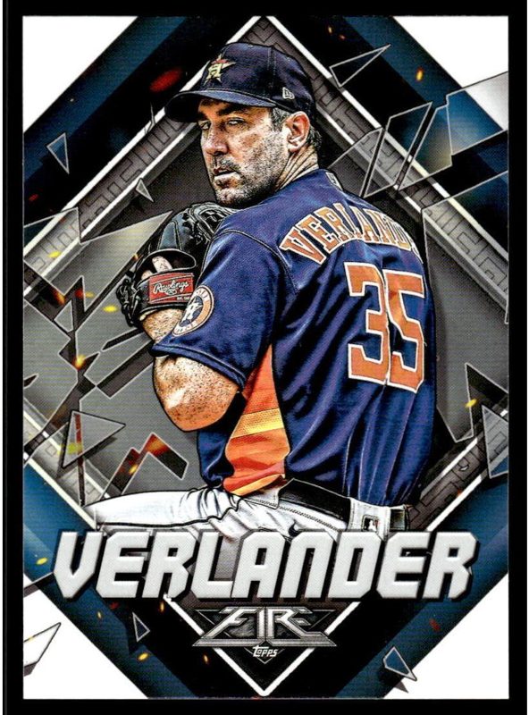 Justin Verlander, 2022 Topps Fire Baseball