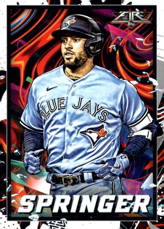 George Springer, 2022 Topps Fire Baseball
