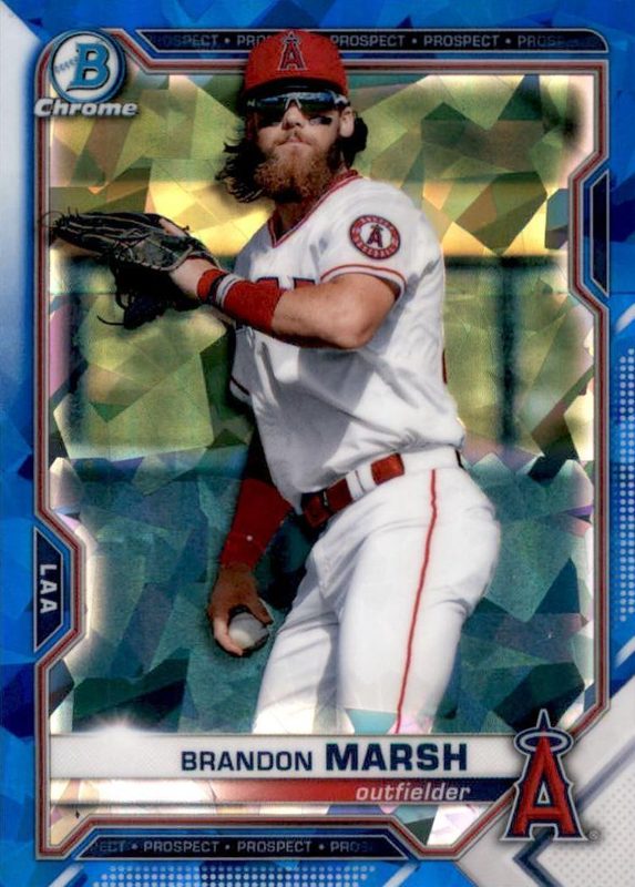 Brandon Marsh, 2021 Bowman Chrome Prospects Sapphire Baseball