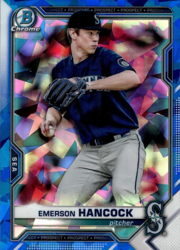 Emerson Hancock, 2021 Bowman Chrome Prospects Sapphire Baseball