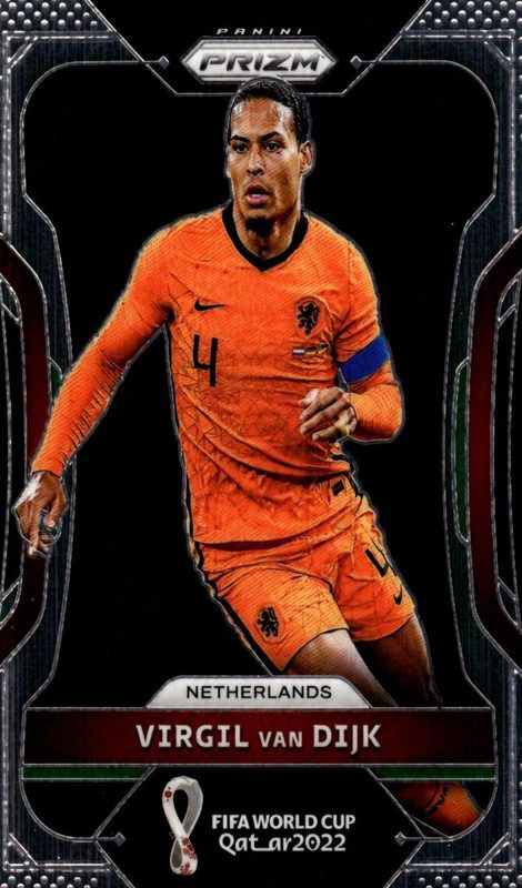 Virgil van Dijk, 2022 Panini Prizm FIFA World Cup Qatar Soccer