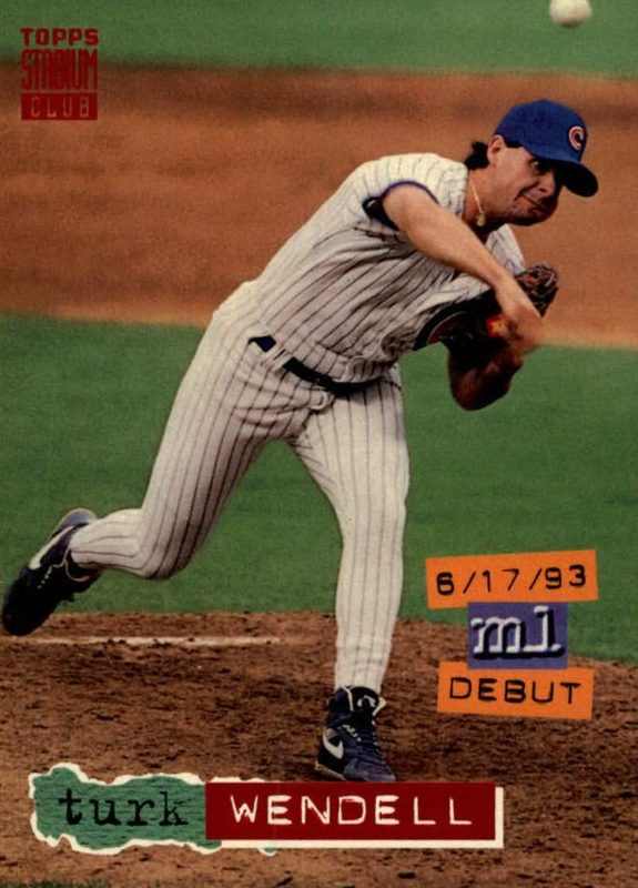 Turk Wendell, 1994 Topps Stadium Club Baseball