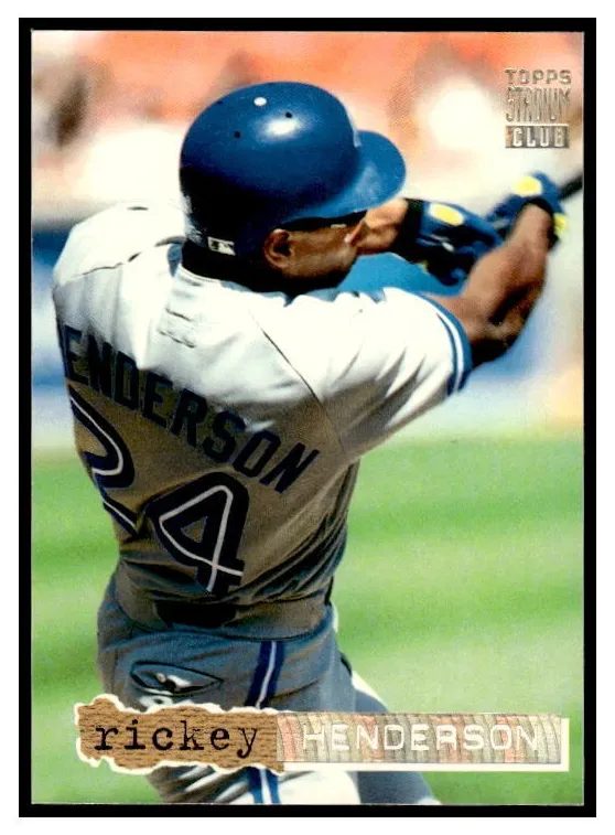 Rickey Henderson, 1994 Topps Stadium Club Baseball
