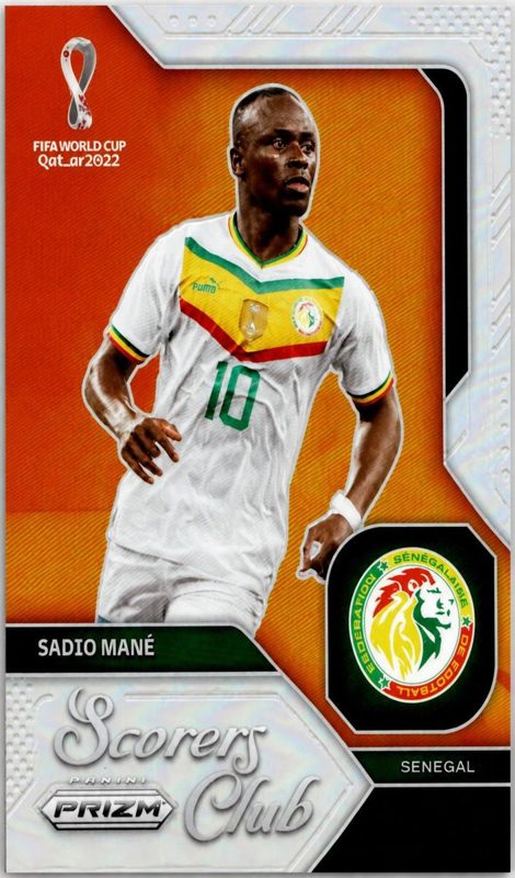 Sadio Mane, 2022 Panini Prizm FIFA World Cup Qatar Soccer