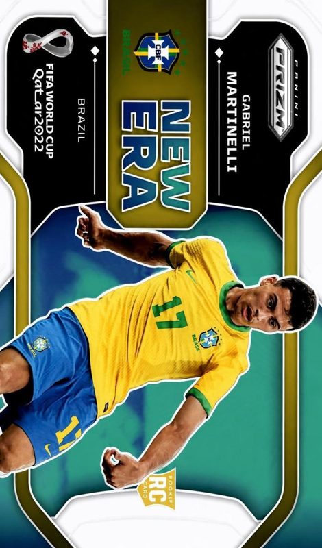 Gabriel Martinelli, 2022 Panini Prizm FIFA World Cup Qatar Soccer
