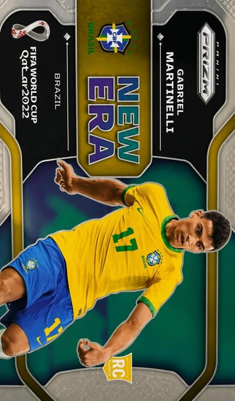 Gabriel Martinelli, 2022 Panini Prizm FIFA World Cup Qatar Soccer