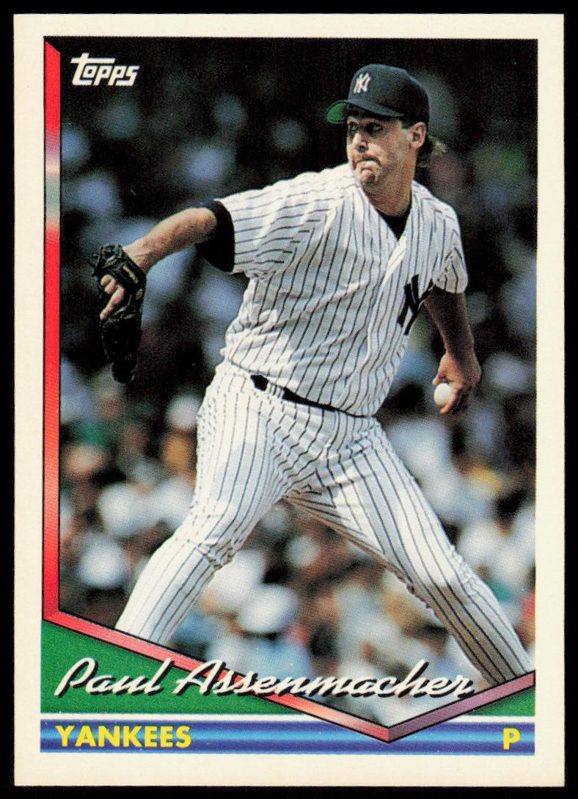 Paul Assenmacher, 1994 Topps Baseball