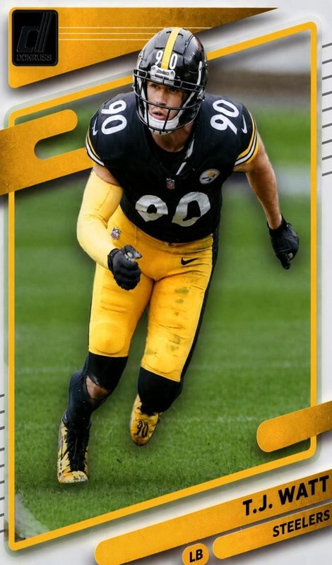T.J. Watt, 2021 Panini Clearly Donruss Football