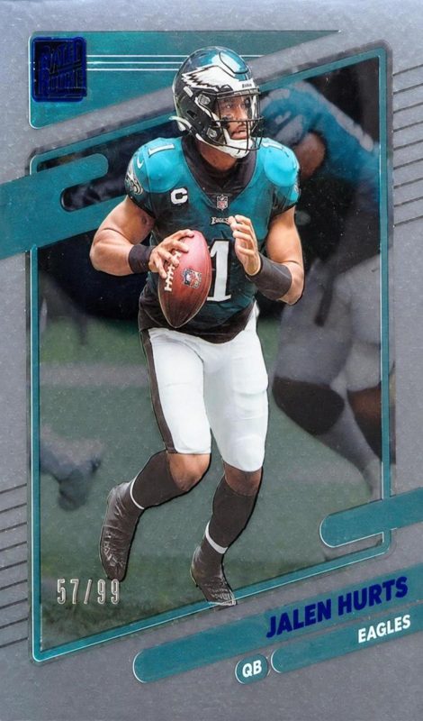 Jalen Hurts, 2021 Panini Clearly Donruss Football