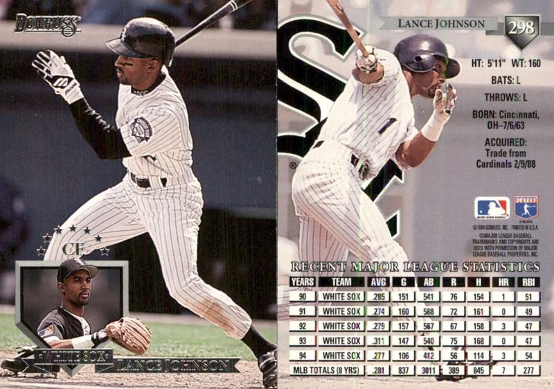 Lance Johnson, 1995 Donruss Baseball