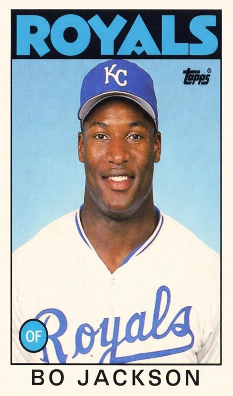 Bo Jackson, 1986 Topps Traded Tiffany Baseball