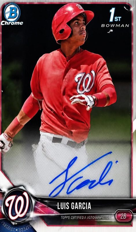 Luis Garcia, 2018 Bowman Chrome Prospects Baseball