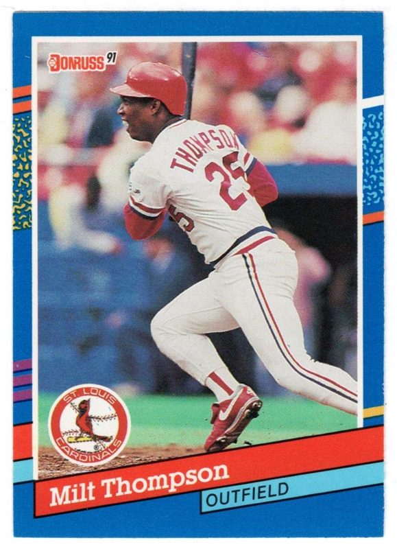 Milt Thompson, 1991 Donruss Baseball
