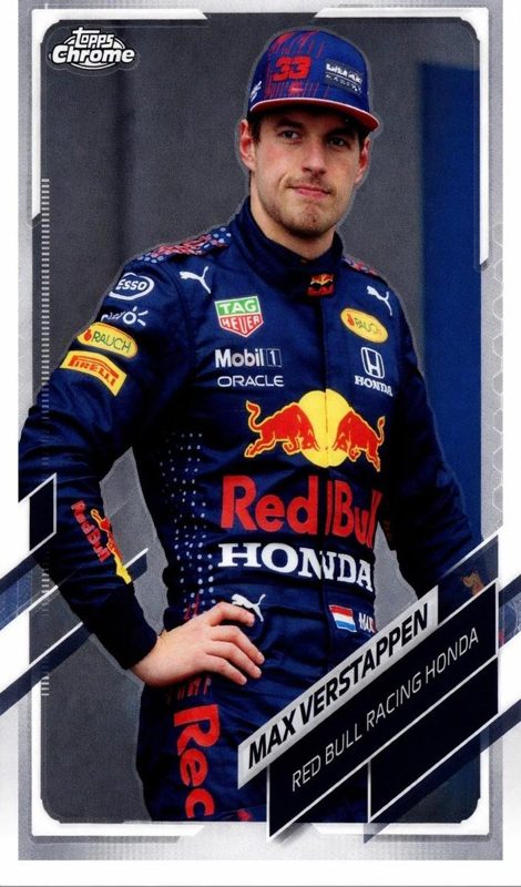 Max Verstappen, 2021 Topps Chrome F1 Racing
