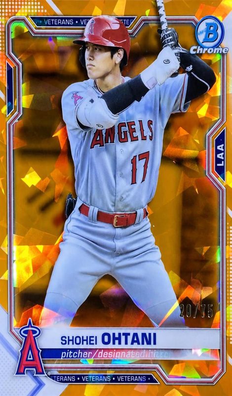 Shohei Ohtani, 2021 Bowman Chrome Sapphire Baseball