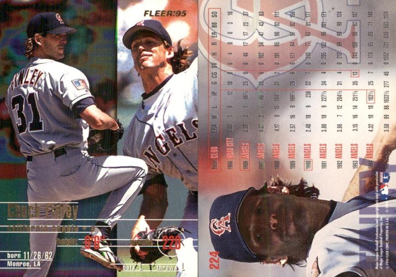 Chuck Finley, 1995 Fleer Baseball