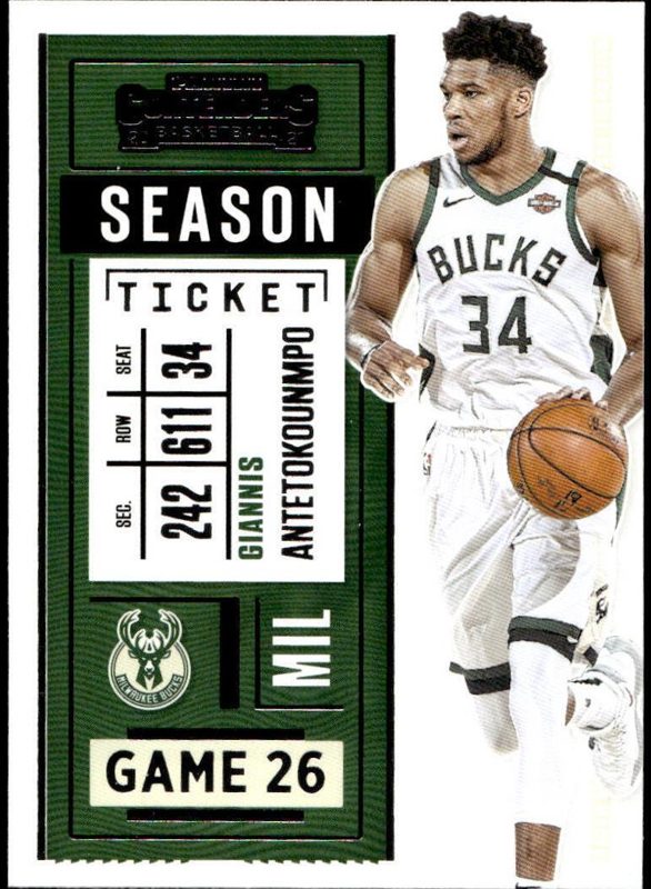 Giannis Antetokounmpo, 2020 Panini Contenders Basketball