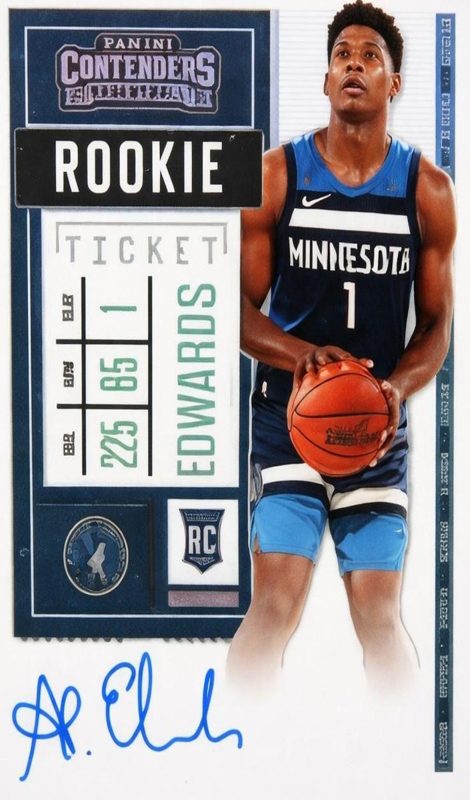 Anthony Edwards, 2020 Panini Contenders Basketball