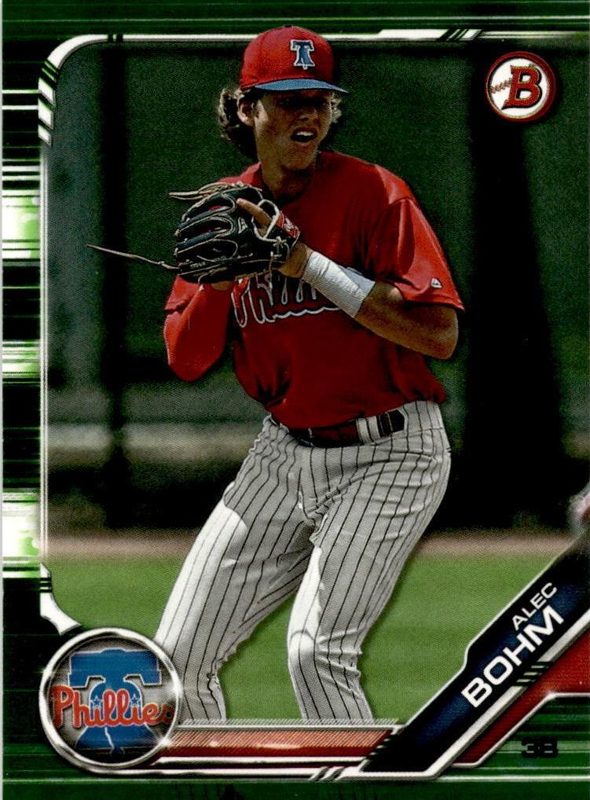 Alec Bohm, 2019 Bowman Paper Prospects Baseball