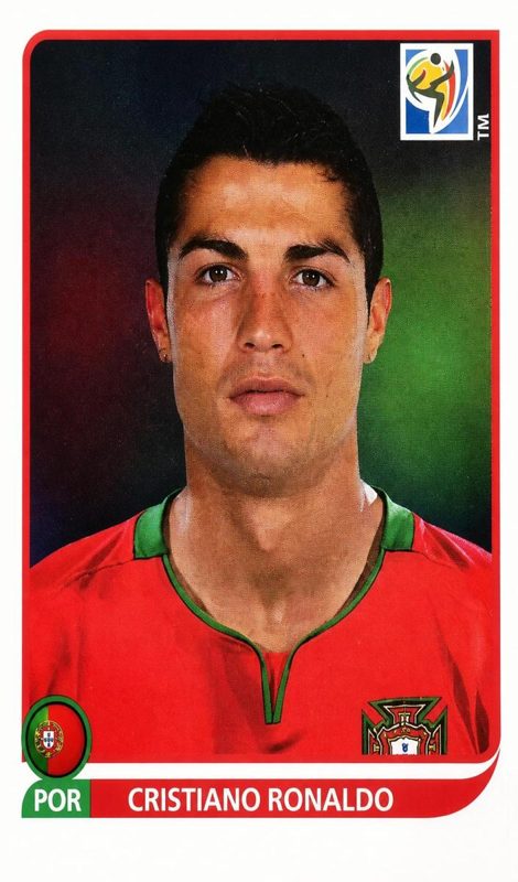 Cristiano Ronaldo, 2010 Panini South Africa FIFA World Cup Sticker Soccer
