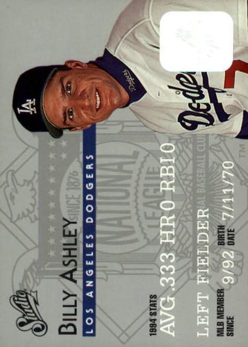 Billy Ashley, 1995 Studio Baseball