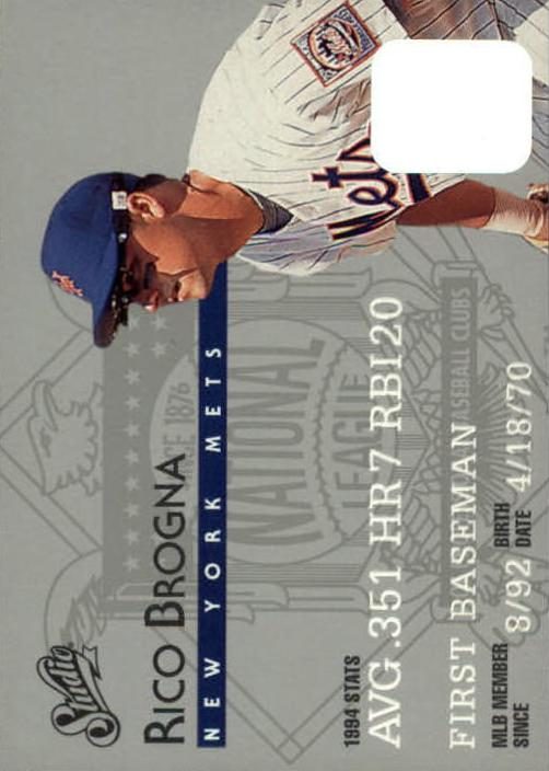 Rico Brogna, 1995 Studio Baseball
