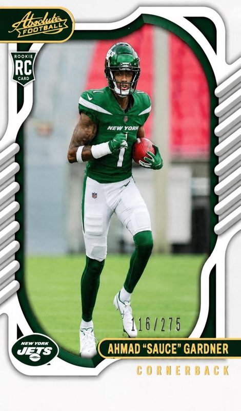 Ahmad Gardner, 2022 Panini Absolute Football
