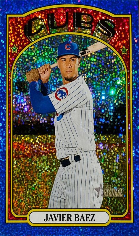 Javier Baez, 2021 Topps Heritage Chrome Baseball