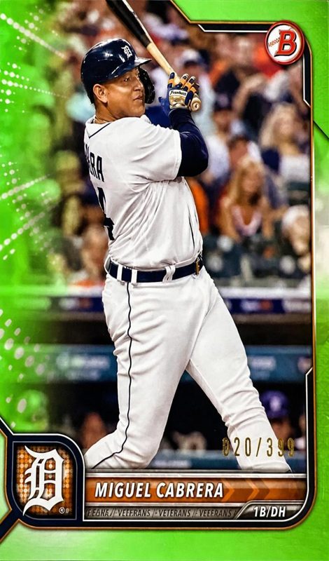 Miguel Cabrera, 2022 Bowman Baseball