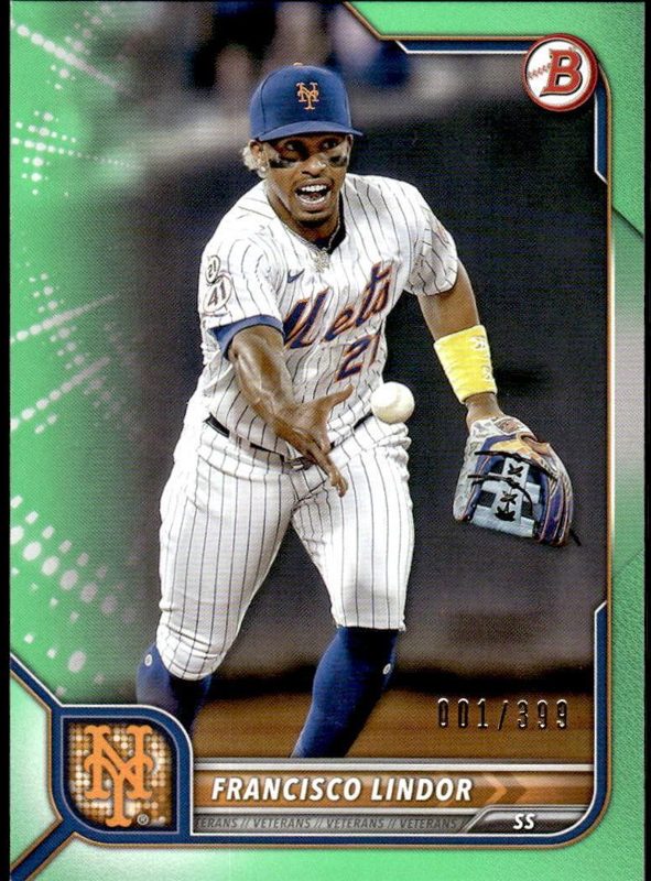 Francisco Lindor, 2022 Bowman Baseball