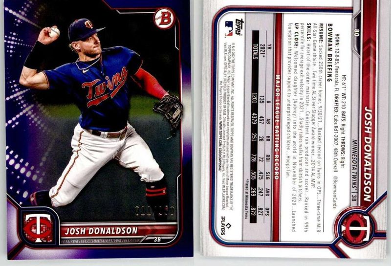 Josh Donaldson, 2022 Bowman Baseball