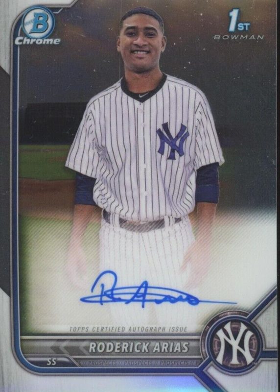 Roderick Arias, 2022 Bowman Chrome Prospects Baseball