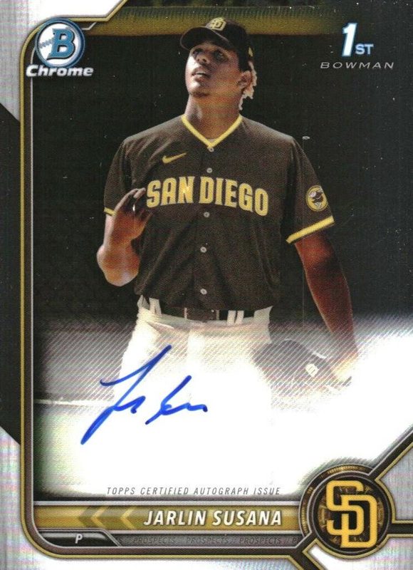 Jarlin Susana, 2022 Bowman Chrome Prospects Baseball