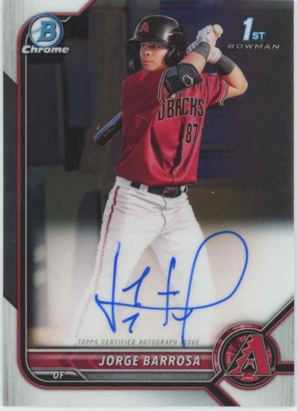 Jorge Barrosa, 2022 Bowman Chrome Prospects Baseball