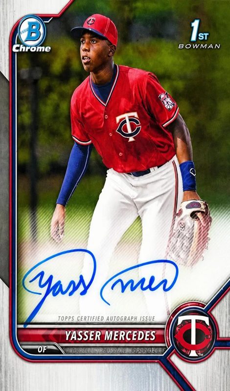 Yasser Mercedes, 2022 Bowman Chrome Prospects Baseball