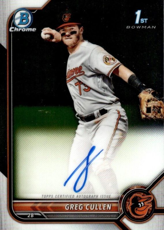 Greg Cullen, 2022 Bowman Chrome Prospects Baseball