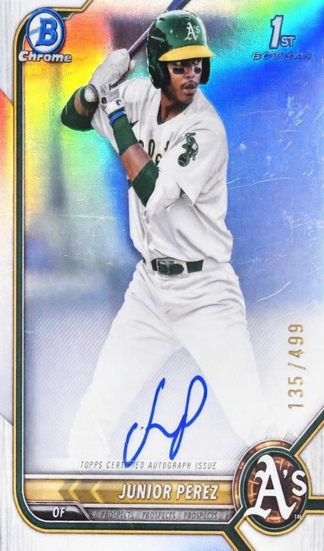 Junior Perez, 2022 Bowman Chrome Prospects Baseball