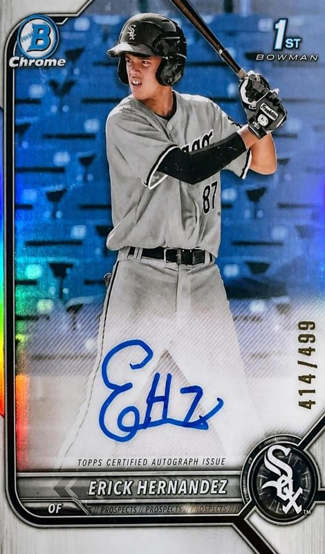 Erick Hernandez, 2022 Bowman Chrome Prospects Baseball
