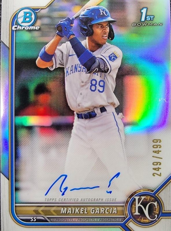 Maikel Garcia, 2022 Bowman Chrome Prospects Baseball